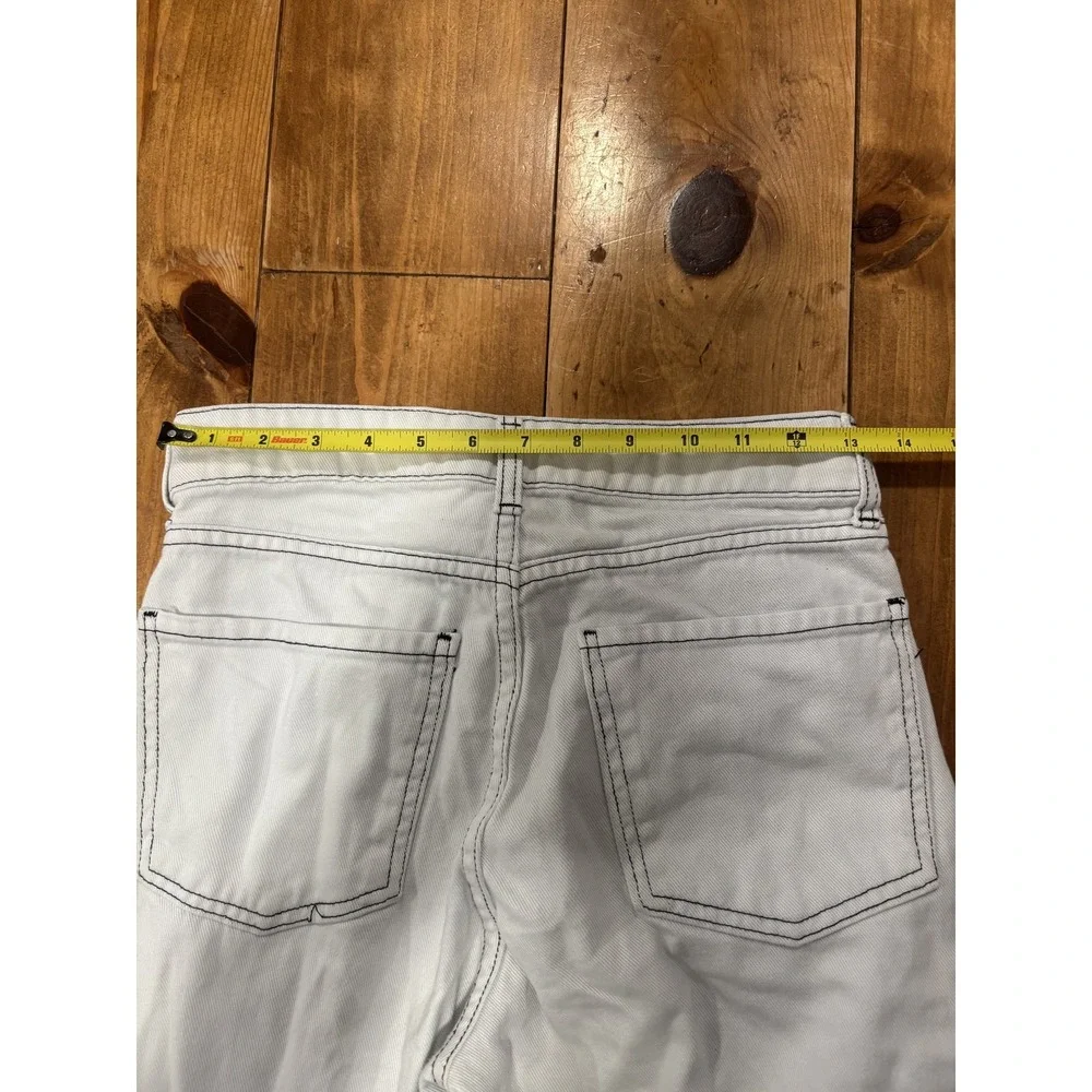Women's TG.XS Light Gray Cotton Cargo Wide Leg Pants Made in Italy